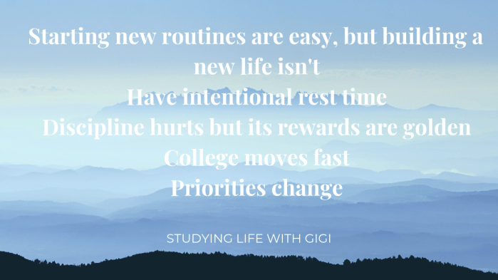 What I’ve Learned from the First Semester of College – Studying Life ...
